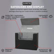 EVORETRO Magnetic Card Holder - 180+ Toploaders or 500+ Trading Cards | Black/Grey