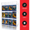 EVORETRO Acrylic Display Stand for Booster  DispenserPacks – Retail Counter Unit with Top Shelf