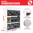 EVORETRO Acrylic Display Stand for Booster  DispenserPacks – Retail Counter Unit with Top Shelf