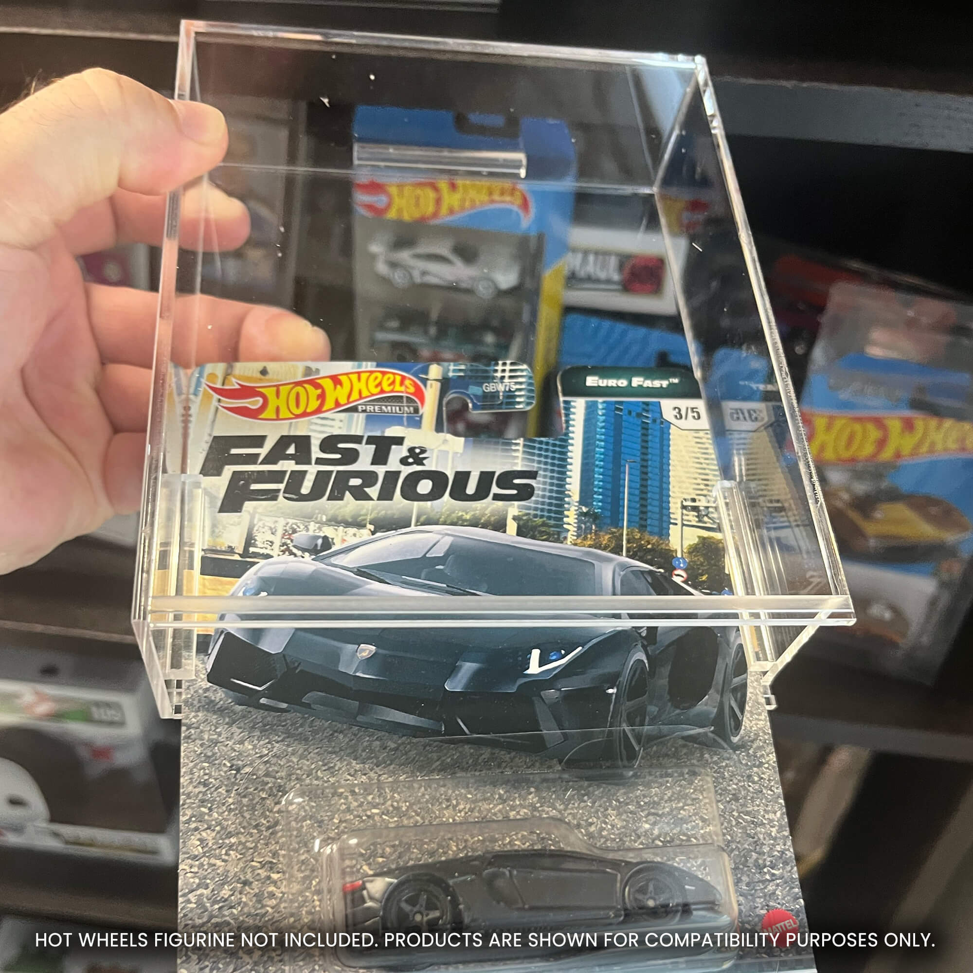 EVORETRO Acrylic Protector Case for Hot Wheels Premium, Pack of 2
