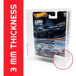 EVORETRO Acrylic Protector Case for Hot Wheels Premium, Pack of 2