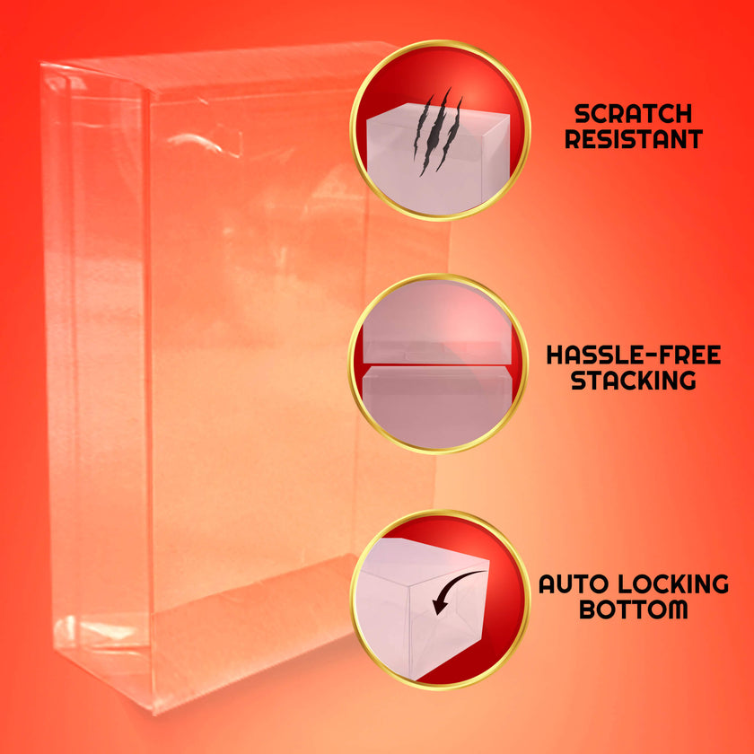 NECA Ultimate Action Figure Display Case Protector with Hanger Pack of 10