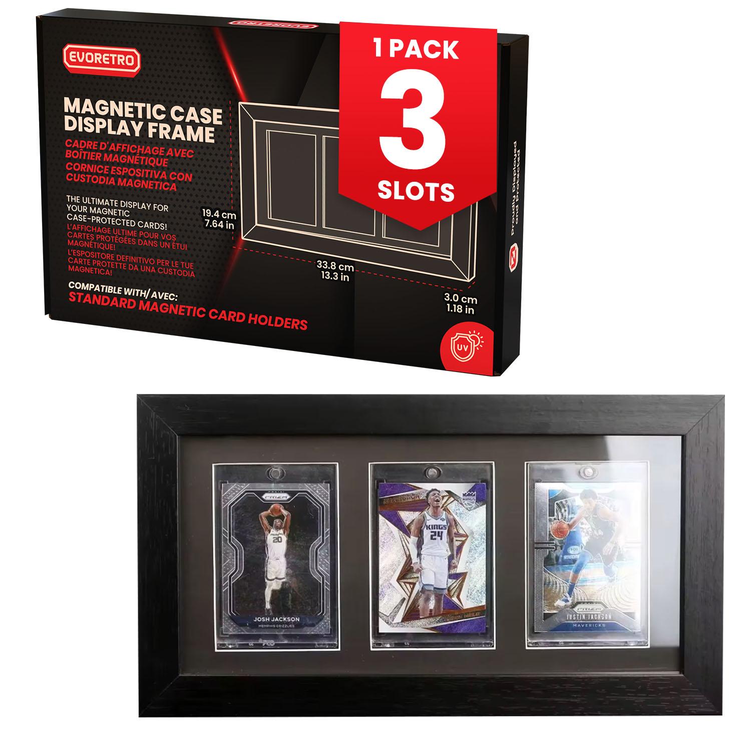 EVORETRO Wooden Display Frame for Magnetic Card Holders