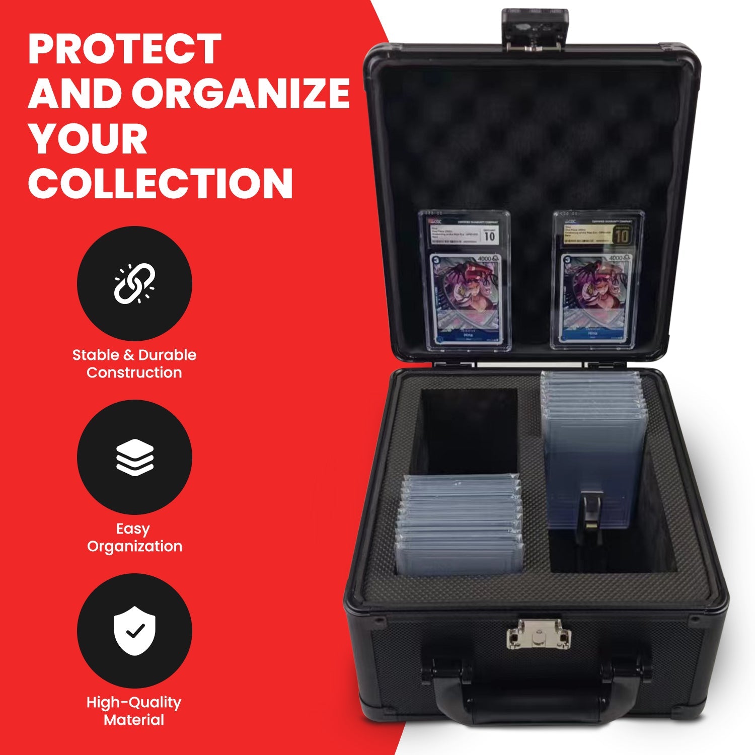 EVORETRO Graded Card Storage Box, TSA Lock