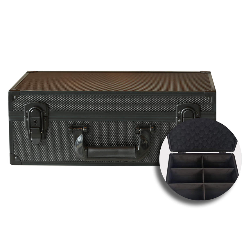 EVORETRO Toploader Card Storage Box for 140 Magnetic Case & 600 Toploader Combination Lock