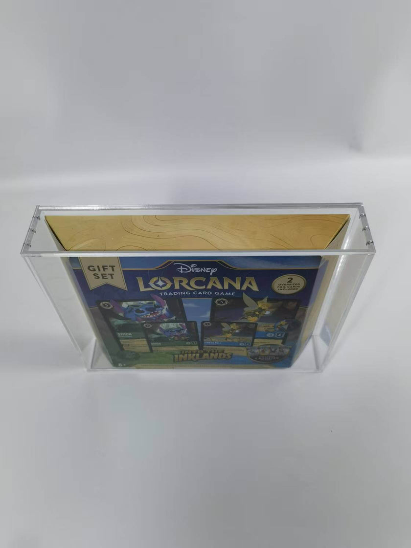 1x Lorcana Gift Set EVORETRO Display Case – 5mm Acrylic, Magnetic Lid
