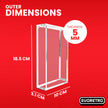 1x EVORETRO Acrylic Display Case for Lorcana Starter Deck Protective Box