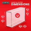 EVORETRO Acrylic Case Display for Pokemon 151 Scarlet Mega Charizard EX & Violet Ultra-Premium Collection Box