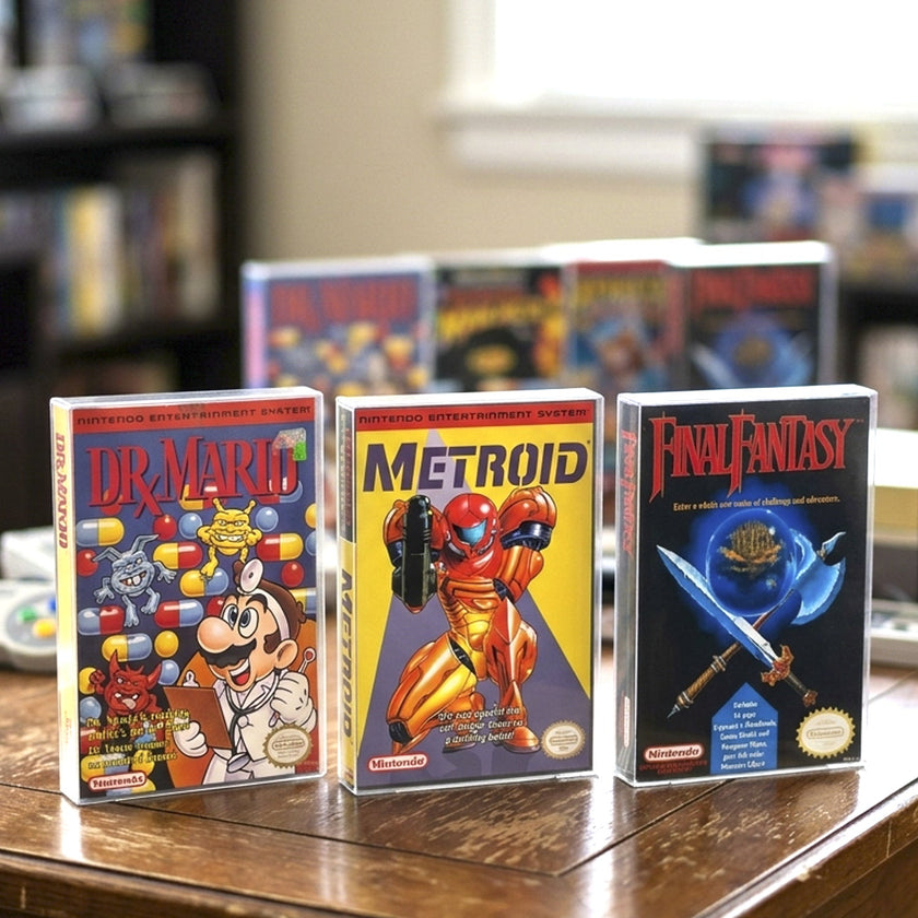 Nintendo NES (Game box) EVORETRO PET Protectors - Pack of 25