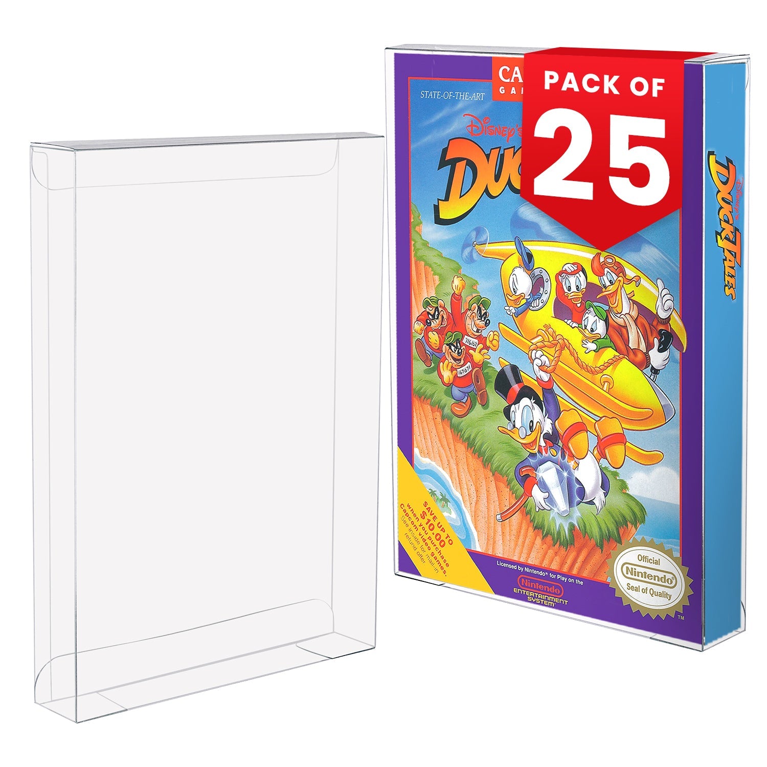 Nintendo NES (Game box) EVORETRO PET Protectors - Pack of 25