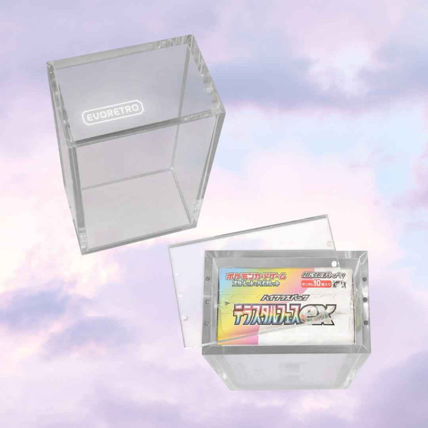 EVORETRO Acrylic Case Magnetic Display Japanese Small Booster Box