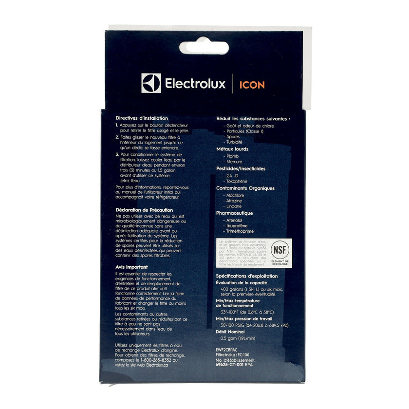 Electrolux ICON EWF2CBPA Fridge Water Filter Replacement