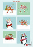 Cutting Sheet Happy Christmas A4