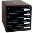EXACOMPTA - BIG-BOX PLUS ECOBLACK NOIR 5 tiroirs