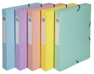 EXACOMPTA - BOX FILE A4 40MM 0.7MM AQUAREL ASS. - ASSORTED COLOURS