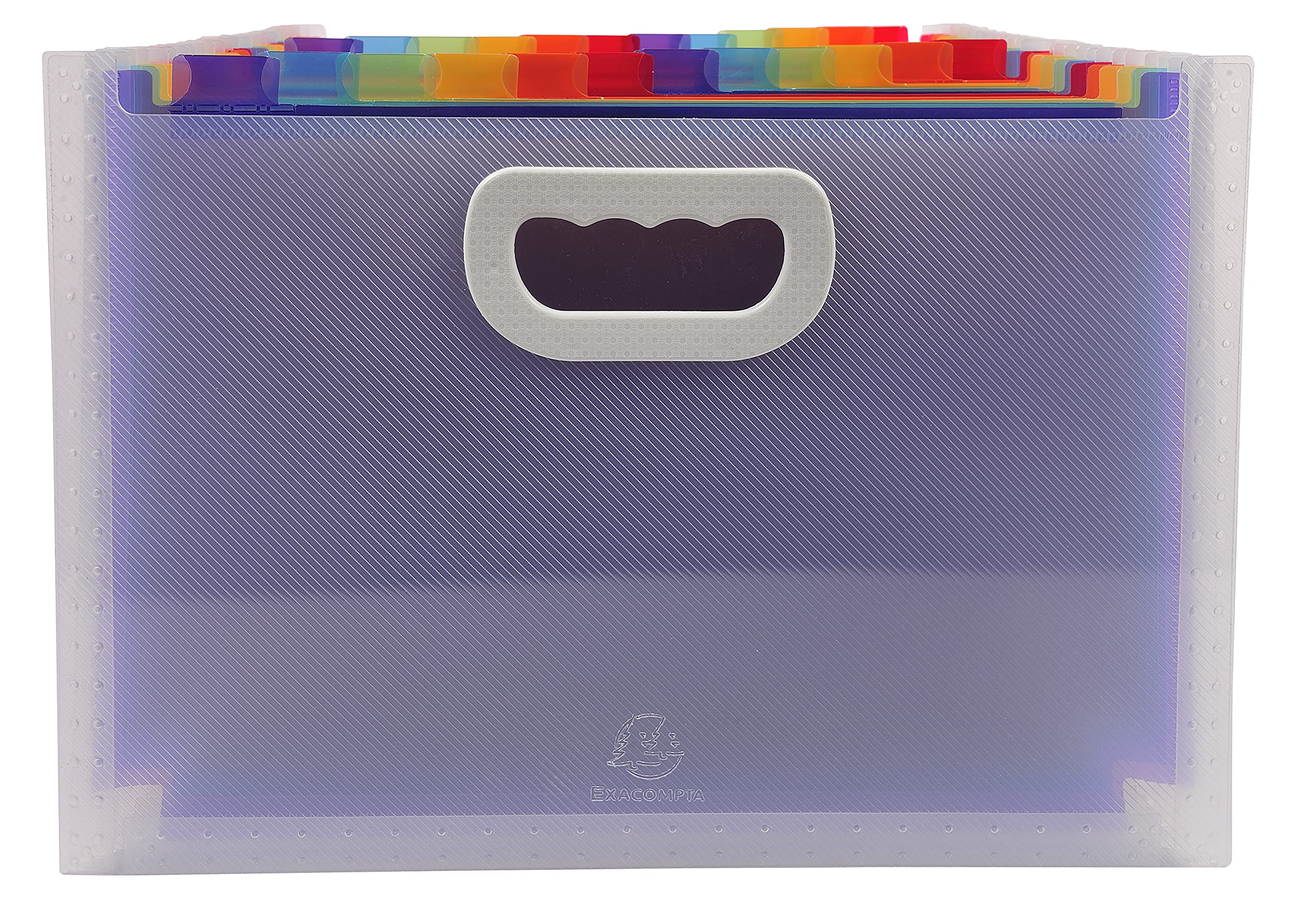 EXACOMPTA - CRYSTAL EXPD FIL W/HAND 33X23.5X25CM 24P - CRYSTAL