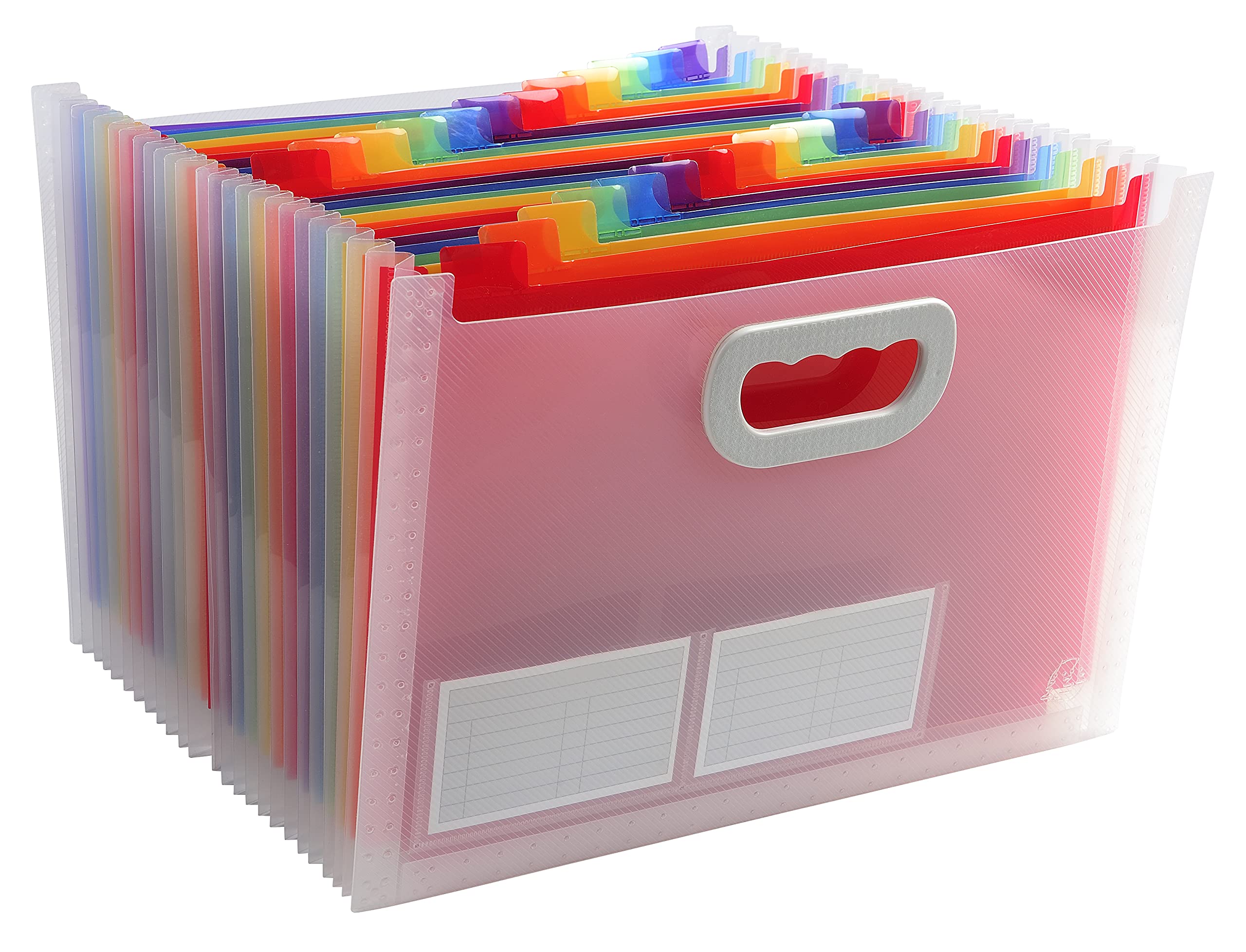 EXACOMPTA - CRYSTAL EXPD FIL W/HAND 33X23.5X25CM 24P - CRYSTAL
