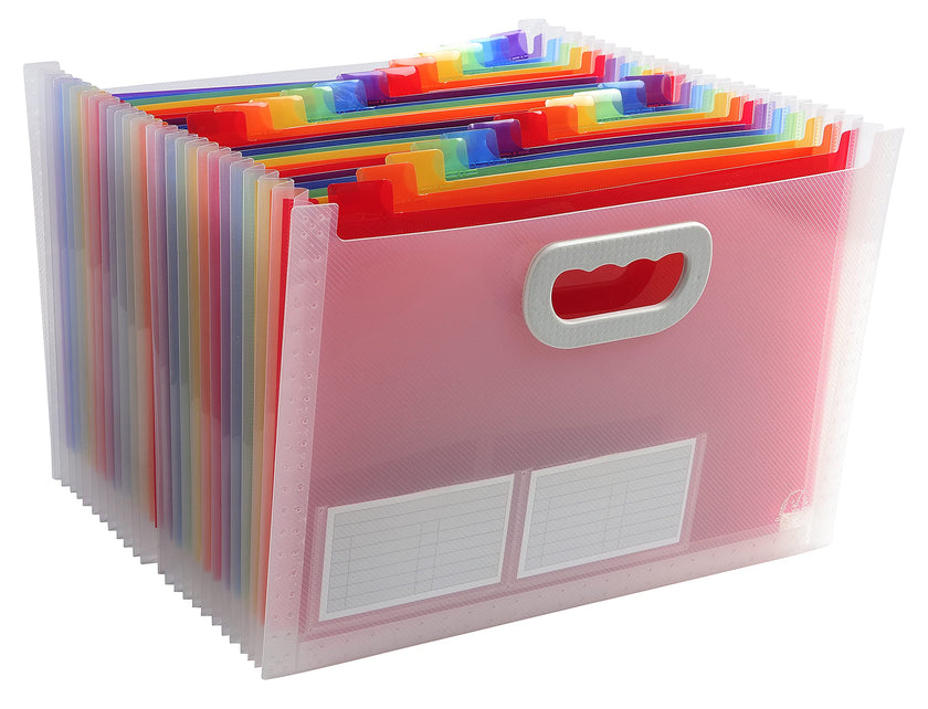 EXACOMPTA - CRYSTAL EXPD FIL W/HAND 33X23.5X25CM 24P - CRYSTAL