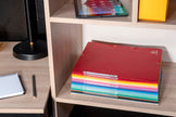 EXACOMPTA - EXACOMPTA ELASTICATED FOLDER, 3-FLAP, 400GSM PRESSBOARD, A4 - BLACK