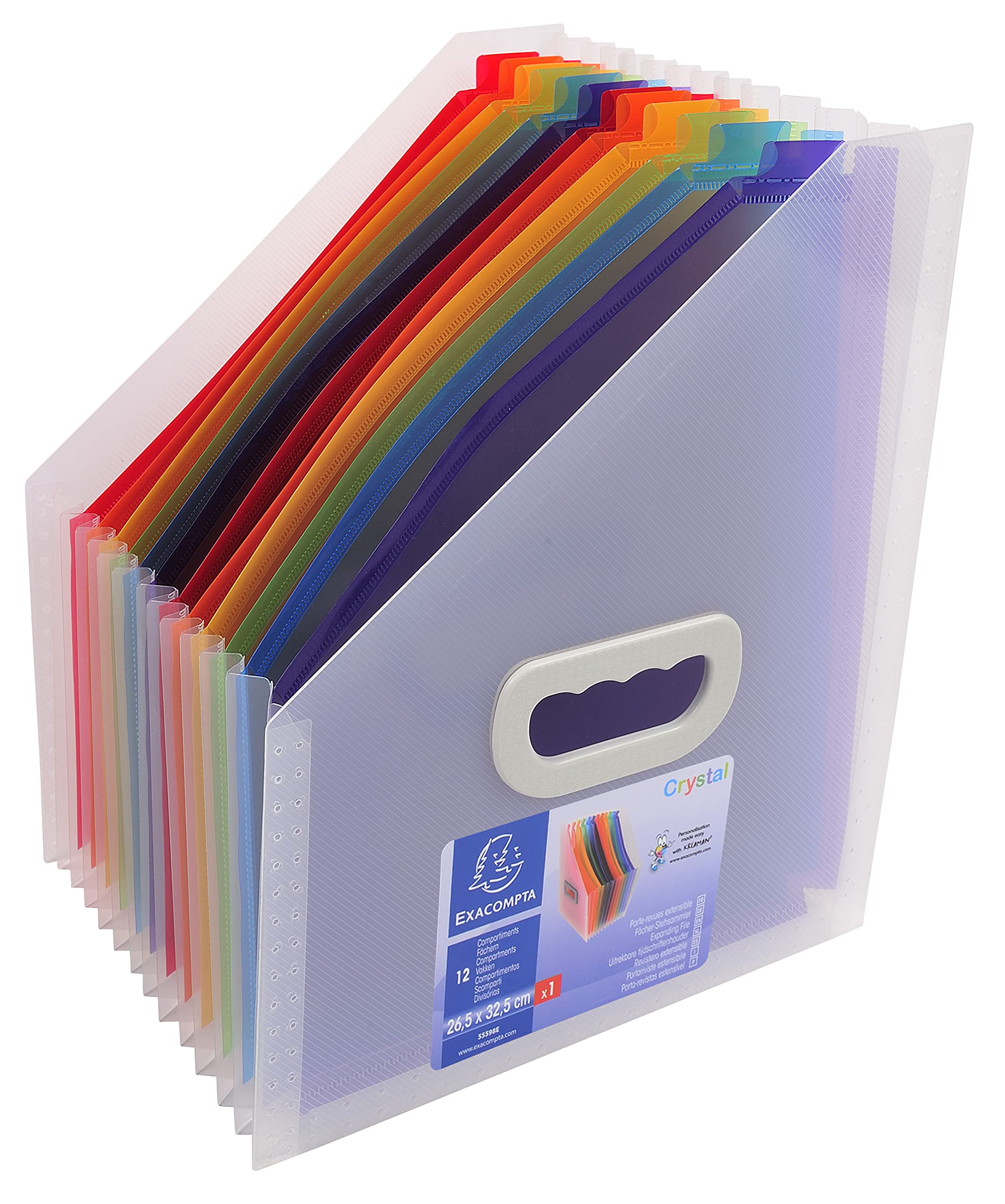 EXACOMPTA - DOSSIER CRYSTAL EXPAND FIL 26.5X32.5CM 12P - CRYSTAL