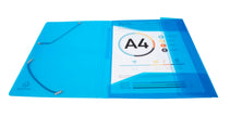 EXACOMPTA - IDERAMA ELASTICATED FOLDER (3-FLAP) PP, A4 - ASSORTED COLOURS