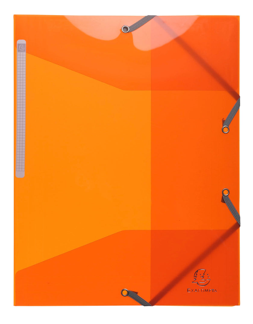 EXACOMPTA - IDERAMA ELASTICATED FOLDER (3-FLAP) PP, A4 - ASSORTED COLOURS