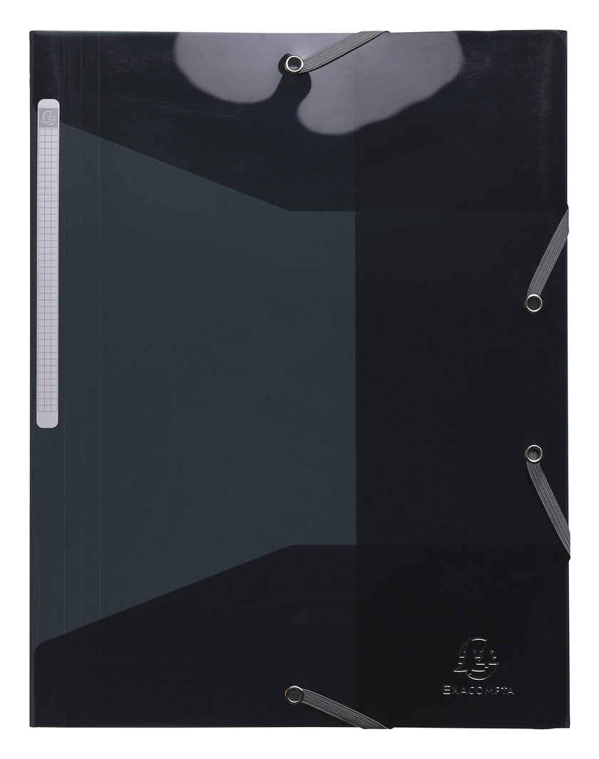 EXACOMPTA - IDERAMA ELASTICATED FOLDER (3-FLAP) PP, A4 - ASSORTED COLOURS