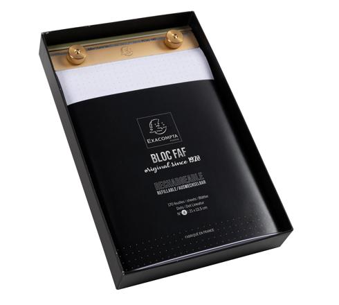 EXACOMPTA - NO.4 DESK PAD 21X13.5CM DOTS - WHITE