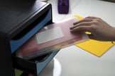 EXACOMPTA - PP EXPANDING FILE, 26X14CM, 7 SECTIONS - CRYSTAL