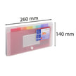 EXACOMPTA - PP EXPANDING FILE, 26X14CM, 7 SECTIONS - CRYSTAL