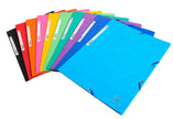 EXACOMPTA - DOSSIER À RABATS ÉLASTIQUÉS EN CARTON PRESSÉ 400GSM A4 - COULEURS VARIÉES