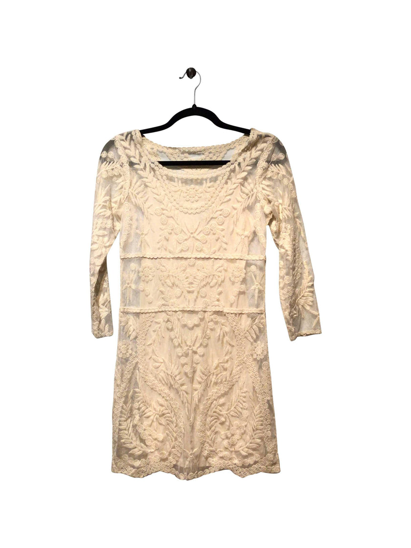 EXPRESS Regular fit Midi Dress in White  -  XS
