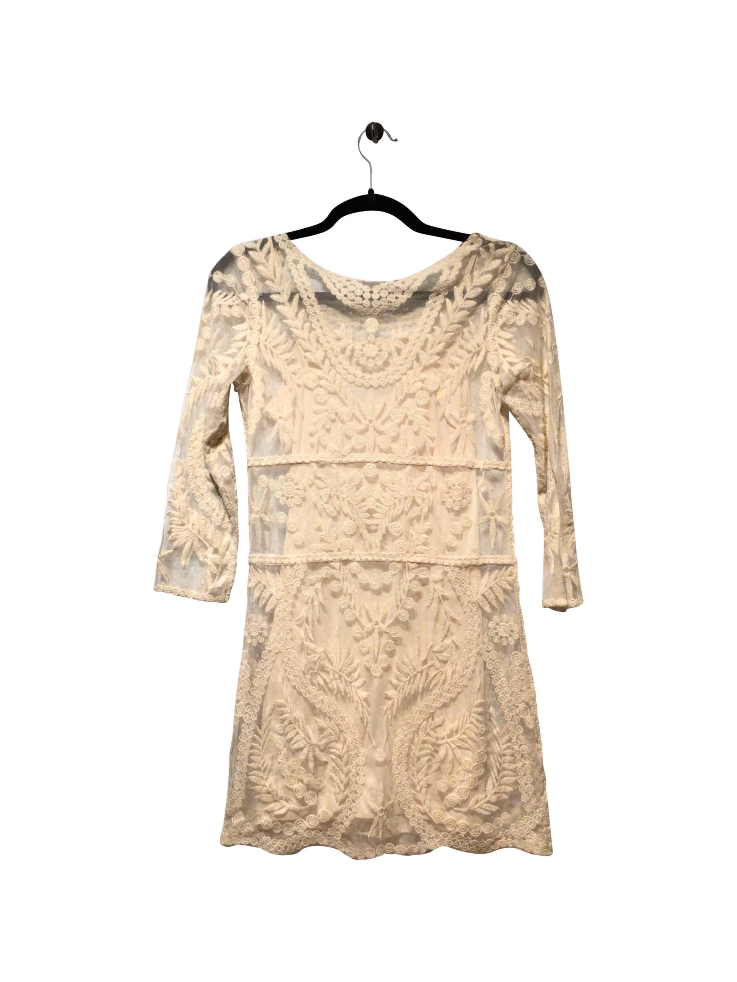 EXPRESS Regular fit Midi Dress in White  -  XS