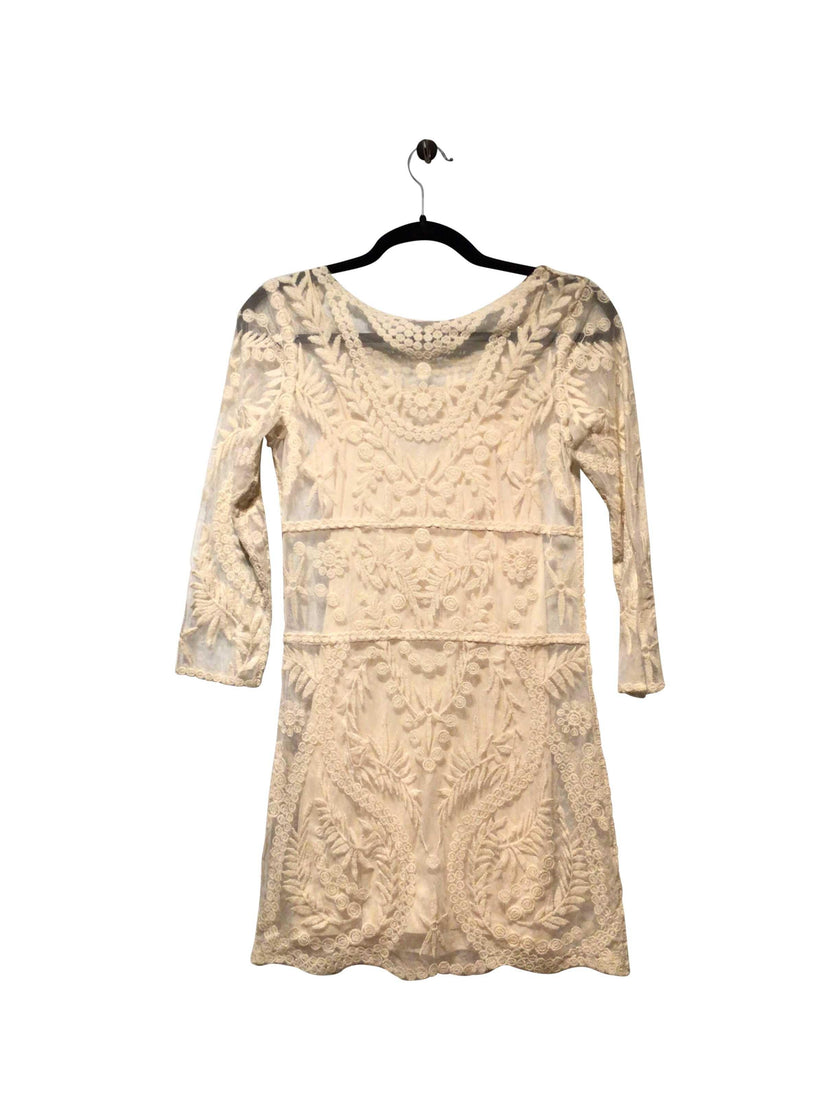 EXPRESS Regular fit Midi Dress in White  -  XS