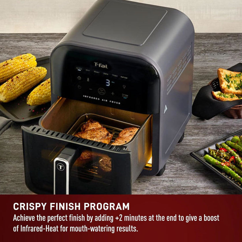 T-FAL EY823BU0 Infrared Air Fryer, Premium Infra-heat Technology - Blemished package with full warranty