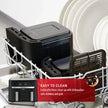 T-FAL EY901850 Dual Easy Fry Air fryer & Grill - Blemished package with full warranty