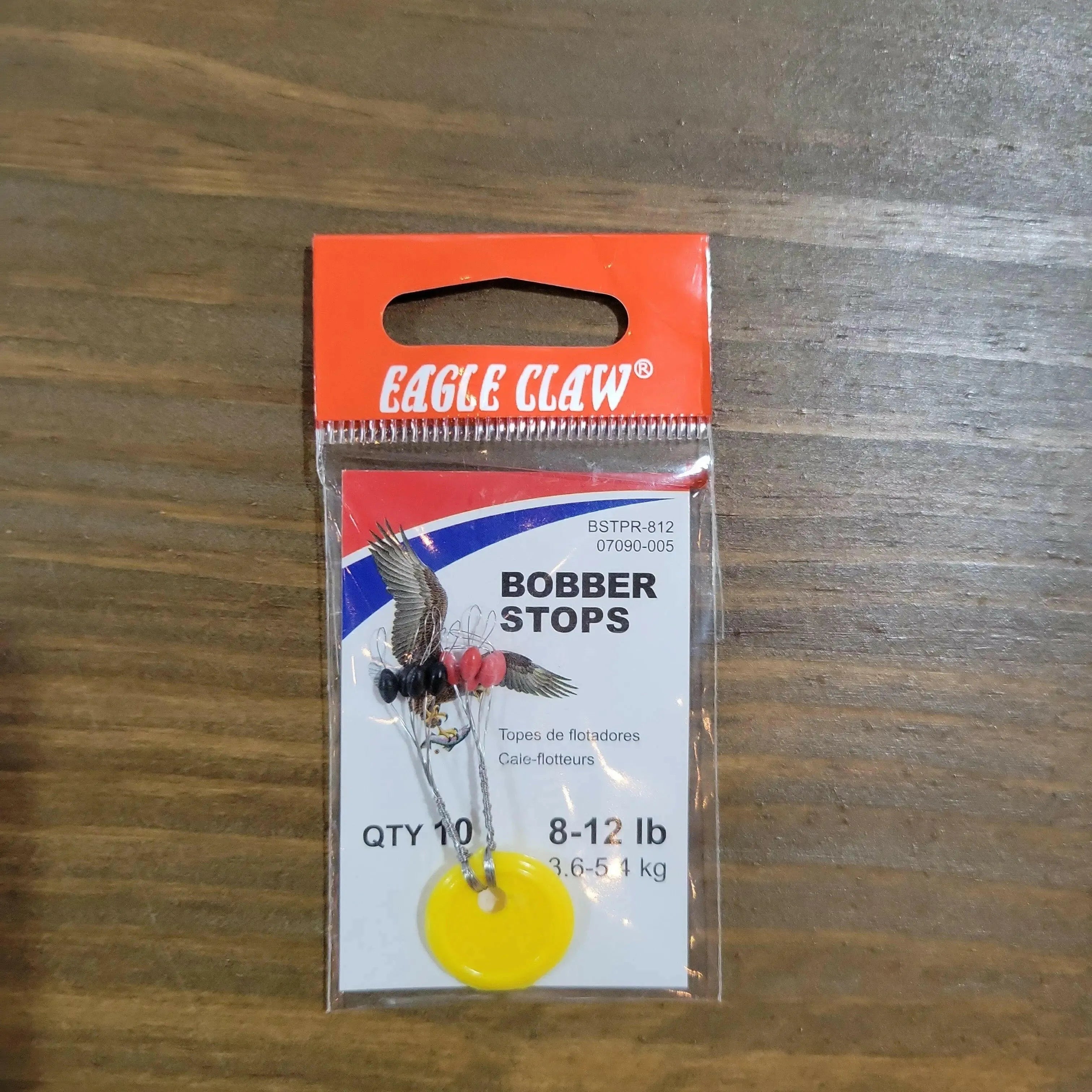 Eagle Claw Bobber Stop 8-12lb Rubber w/Ring (LRG)