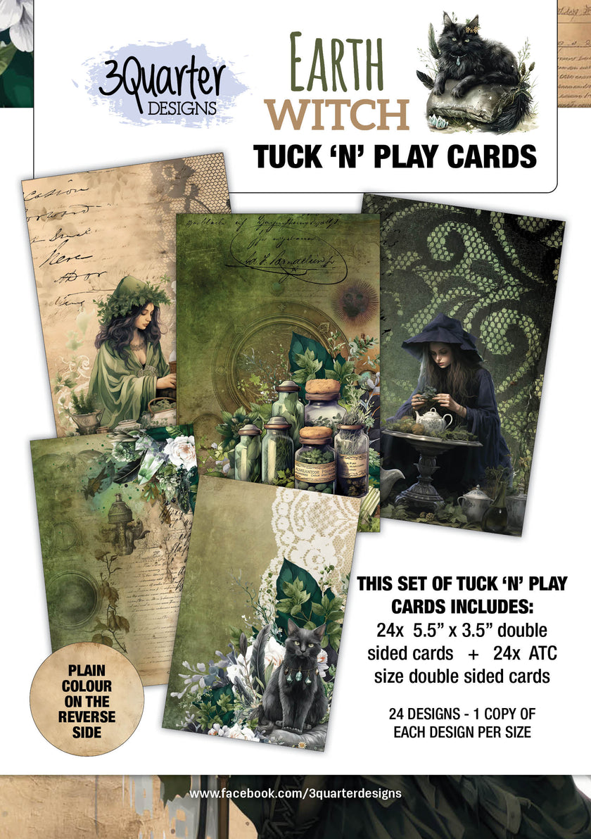 3Quarter Designs Earth Witch - Tuck N Play Cards