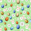 Easter Eggs Rabbit Adhesive Vinyl