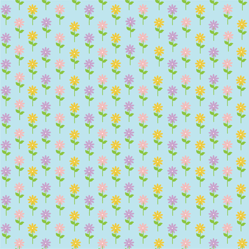 Easter Flowers Adhesive Vinyl #2