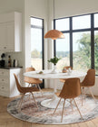 Echo Burnt Orange Black Pink Rug