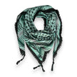 Echoes Kufiya – Forest Green · Black
