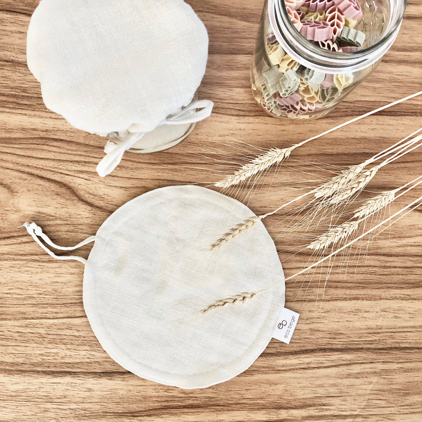 Linen Jar and Bowl Cover