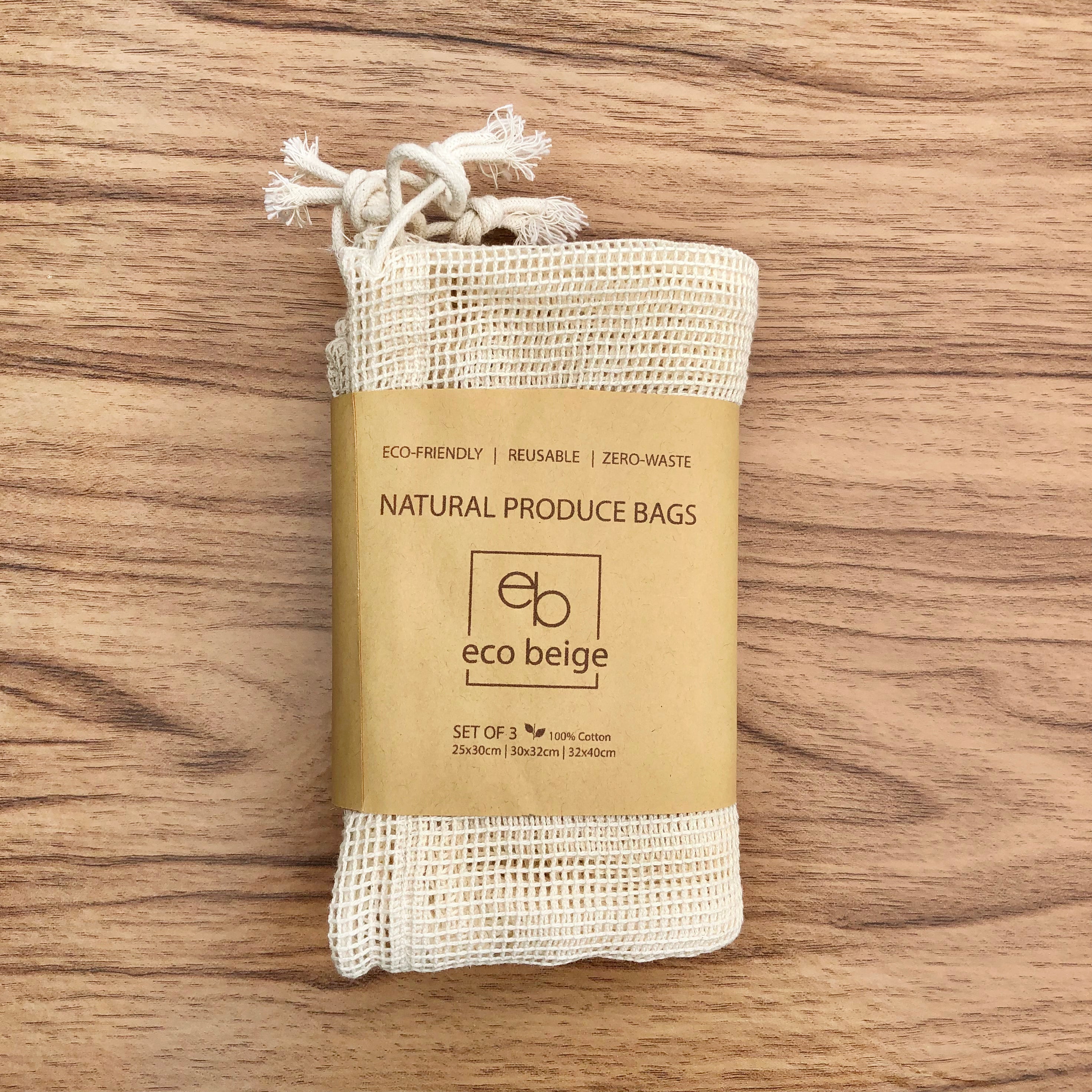 Cotton Produce Bags (Set of 3)