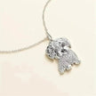 Eco-friendly Zinc Alloy Die Casting Puppy Pendant Necklace