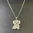 Eco-friendly Zinc Alloy Die Casting Puppy Pendant Necklace