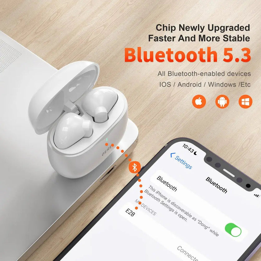 Écouteurs intra-auriculaires sans fil Bluetooth
