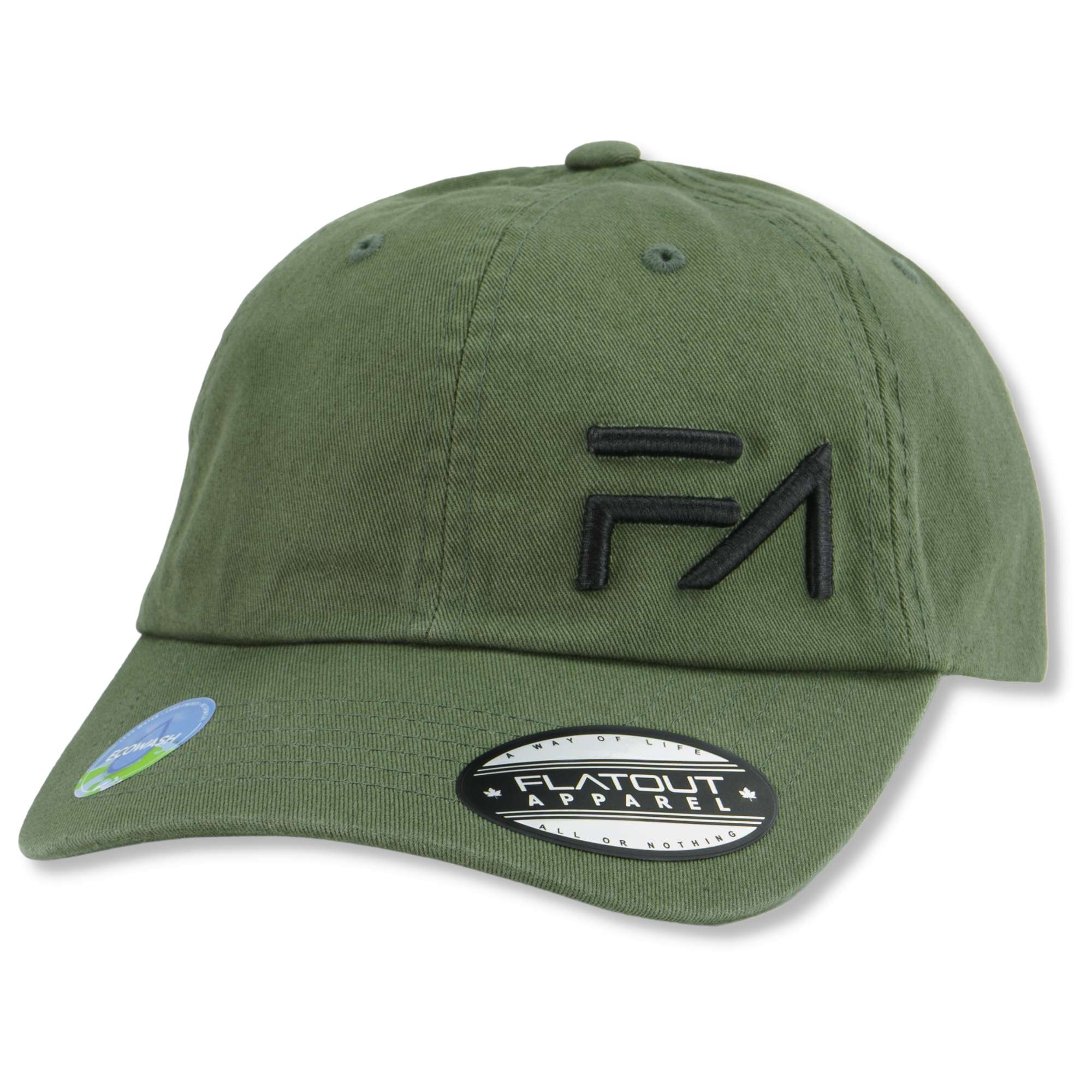 Casquette de papa Ecowash, couleur olive.
