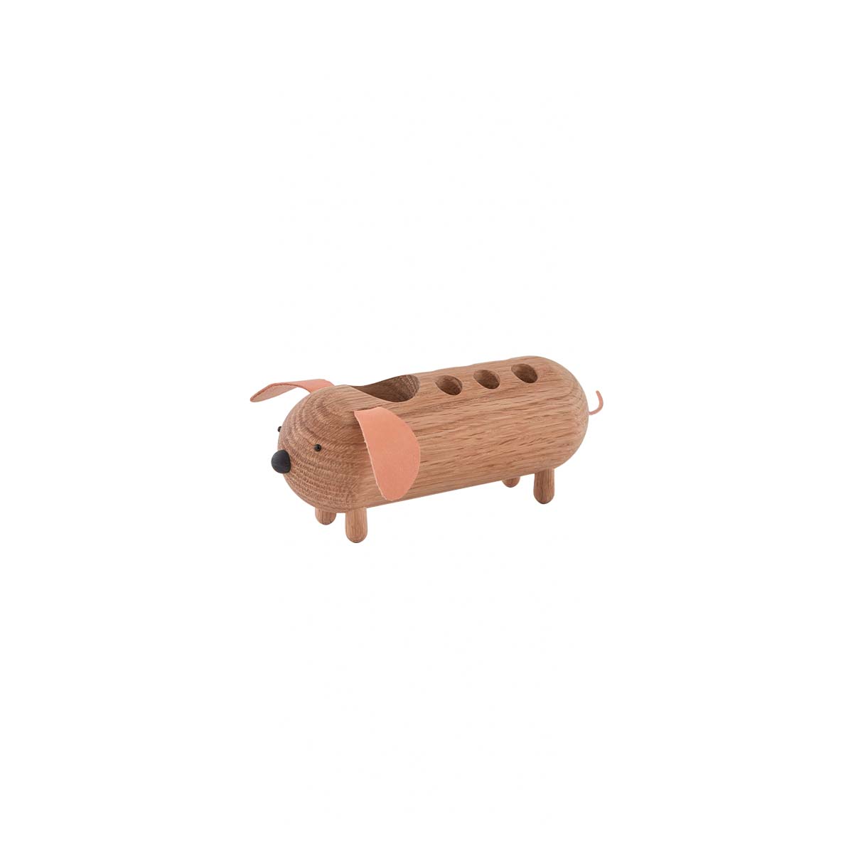 Eddie Dog Pencil Holder - Nature