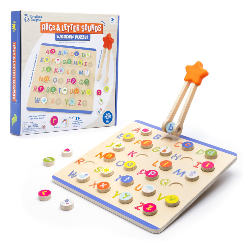 Educational Insights - ABC & LETTER SOUNDS WOODEN PUZZLE